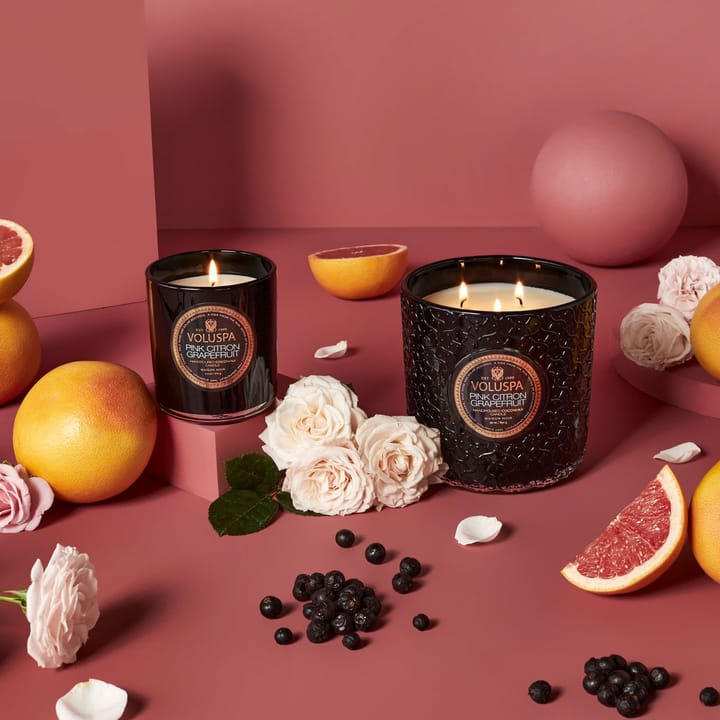 Classic Maison Noir geurkaars 60 uur, Pink Citron Grapefruit Voluspa