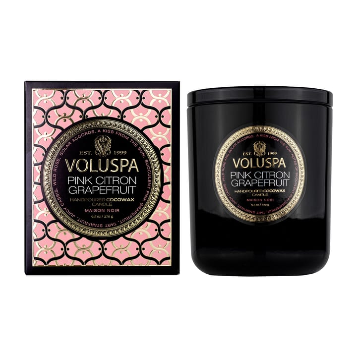 Classic Maison Noir geurkaars 60 uur - Pink Citron Grapefruit - Voluspa