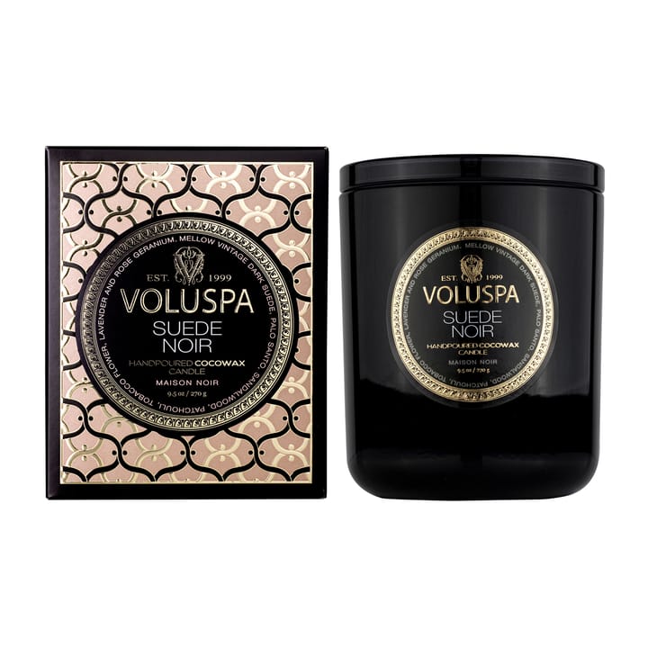 Classic Maison Noir geurkaars 60 uur - Suede Noir - Voluspa