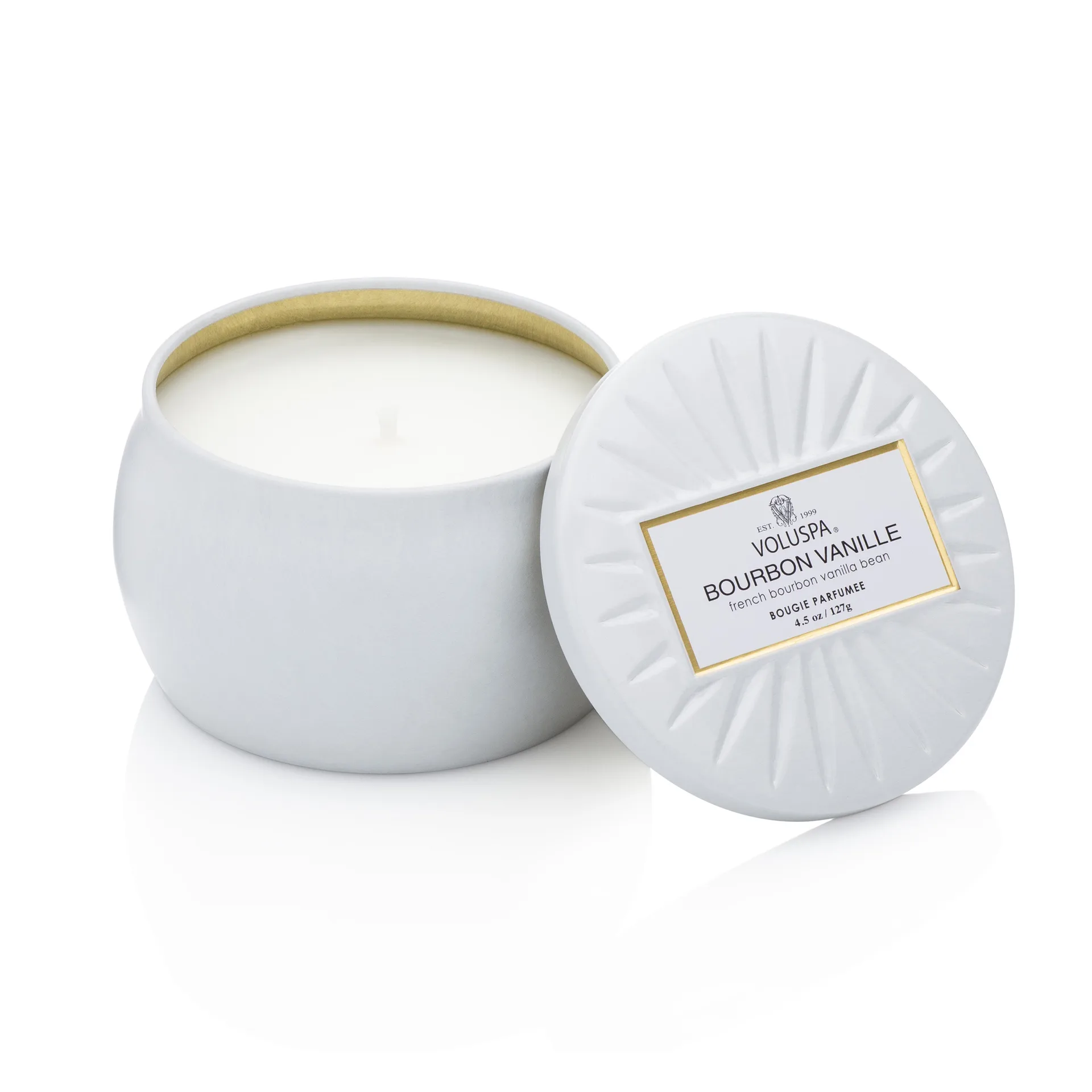 Decorative tin kaars 25 branduren, Bourbon Vanille Voluspa