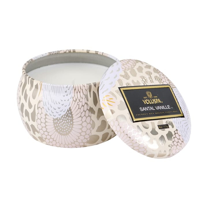 Decorative tin kaars 25 branduren - Santal Vanille - Voluspa