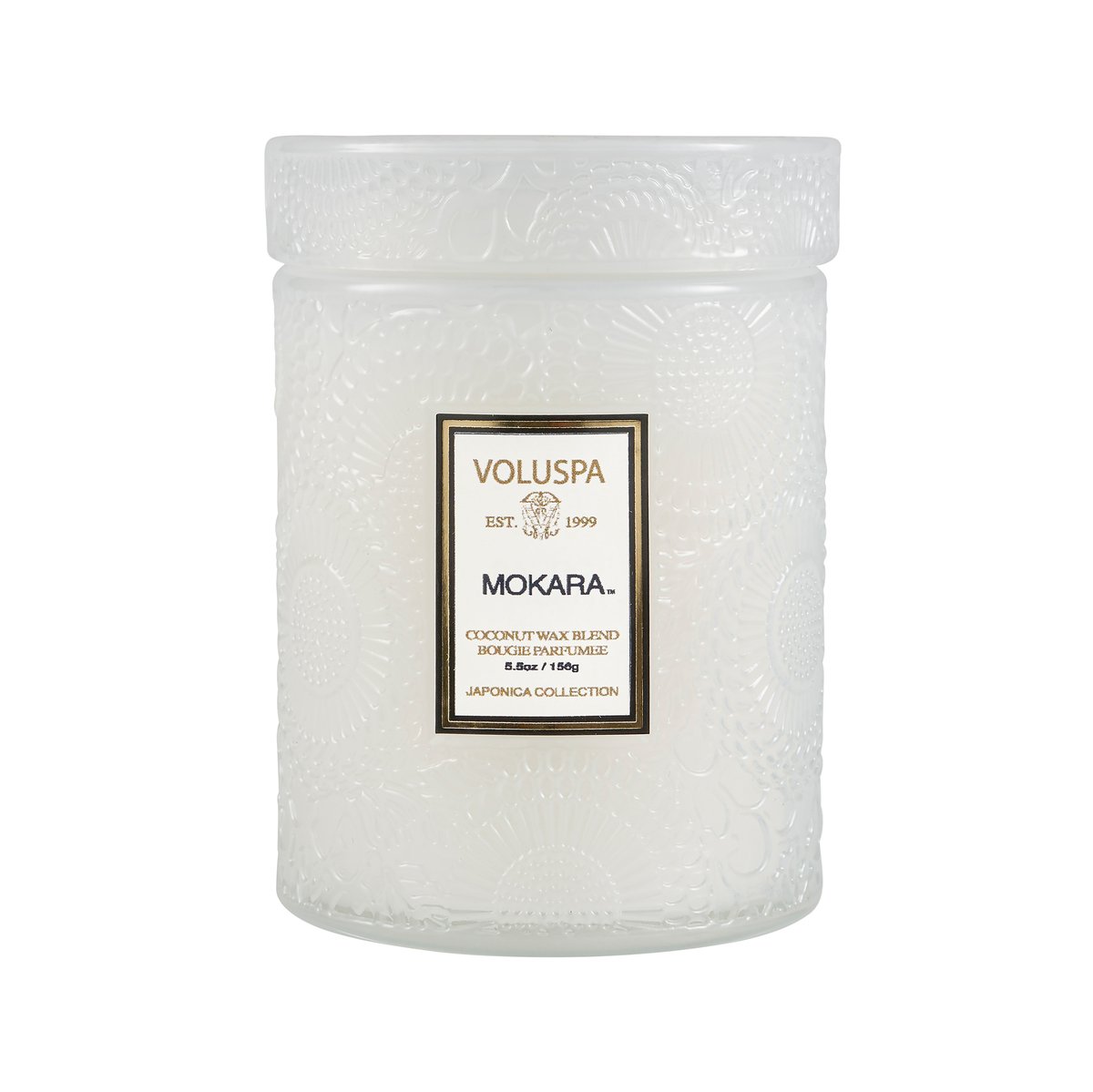 Voluspa Japonica geurkaars in glazen pot 50 uur Mokara
