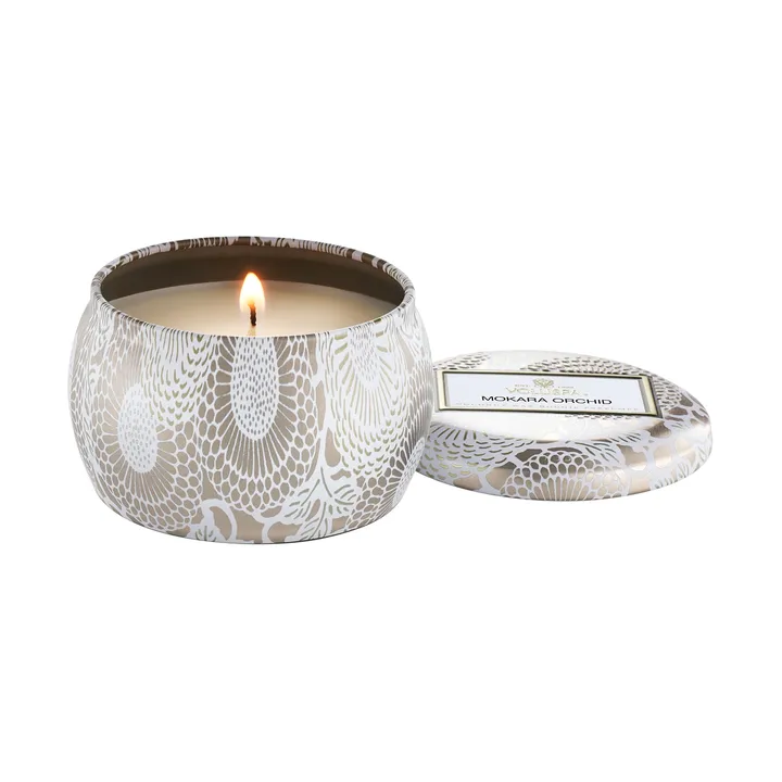 Japonica Mini Tin geurkaars 25 uur - Mokara Orchid - Voluspa