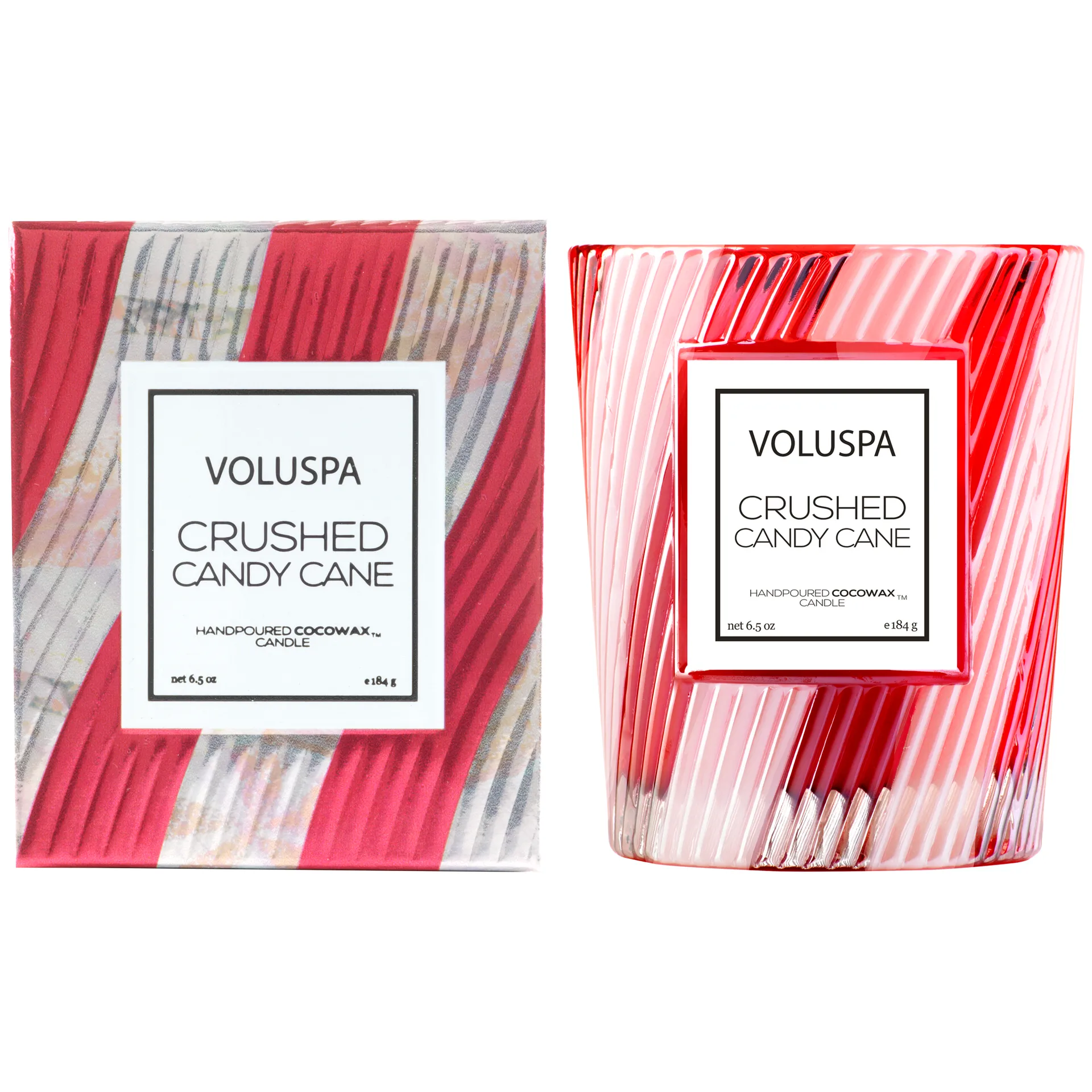 Limited Edition geurkaars 40 uur, Crushed Candy Cane Voluspa