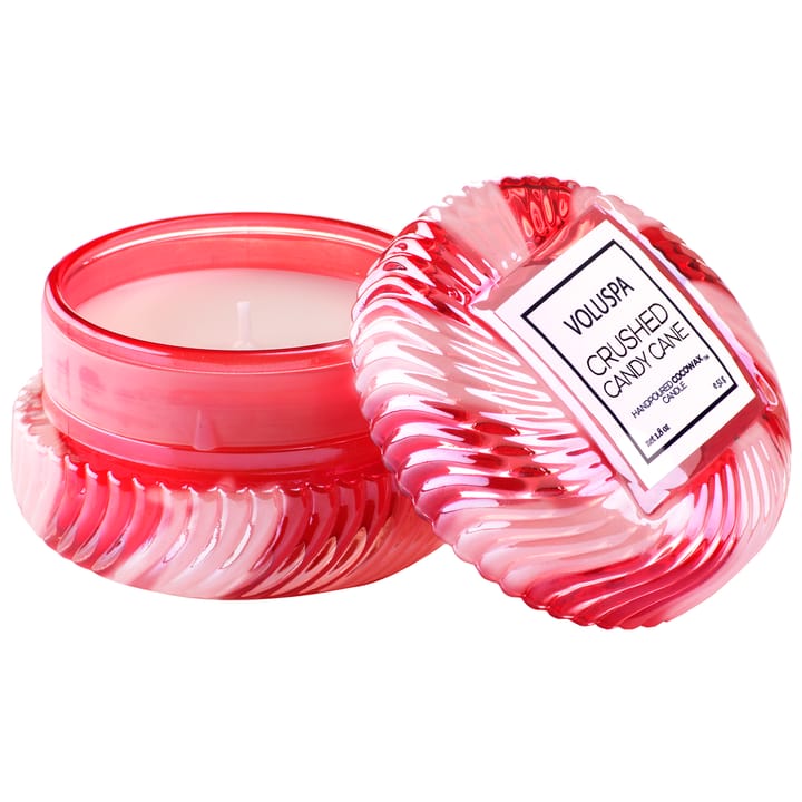 Limited Edition Macaron geurkaars 15 uur - Crushed Candy Cane - Voluspa