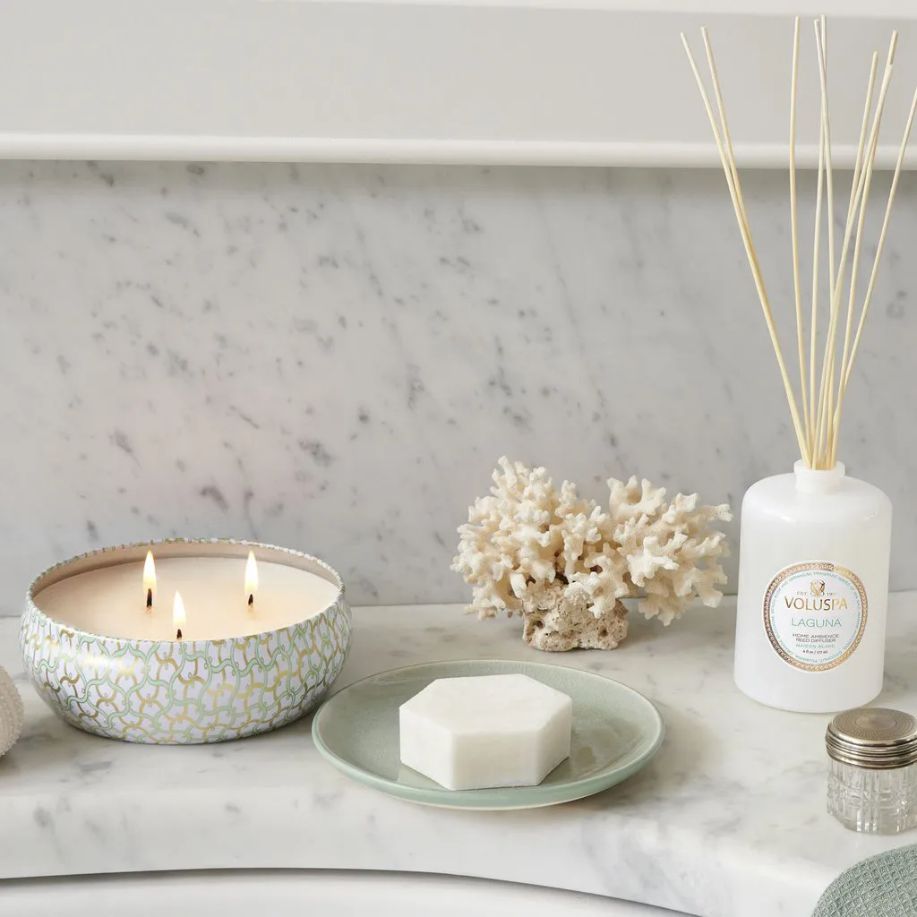 Maison Blanc 3-wick Tin geurkaars 40 uur, Laguna Voluspa