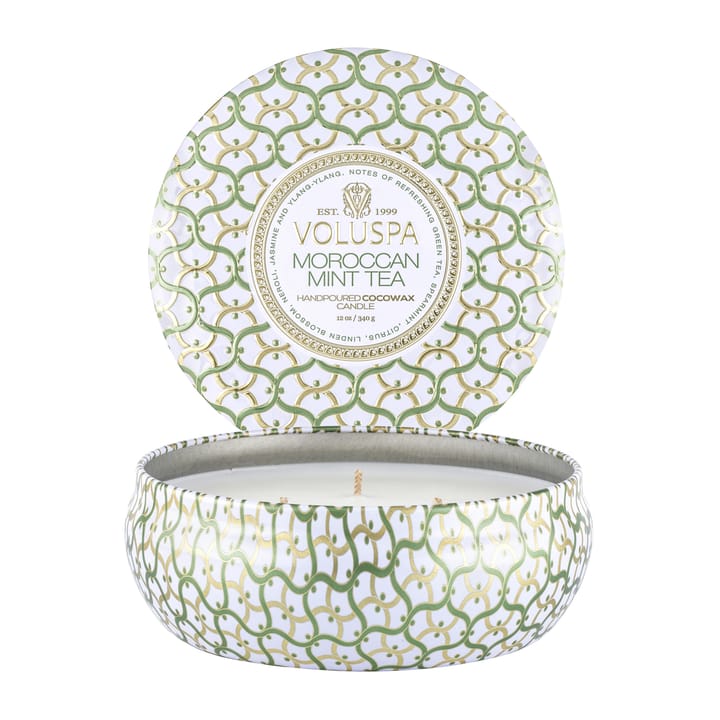 Maison Blanc 3-wick Tin geurkaars 40 uur - Moroccan Mint Tea - Voluspa