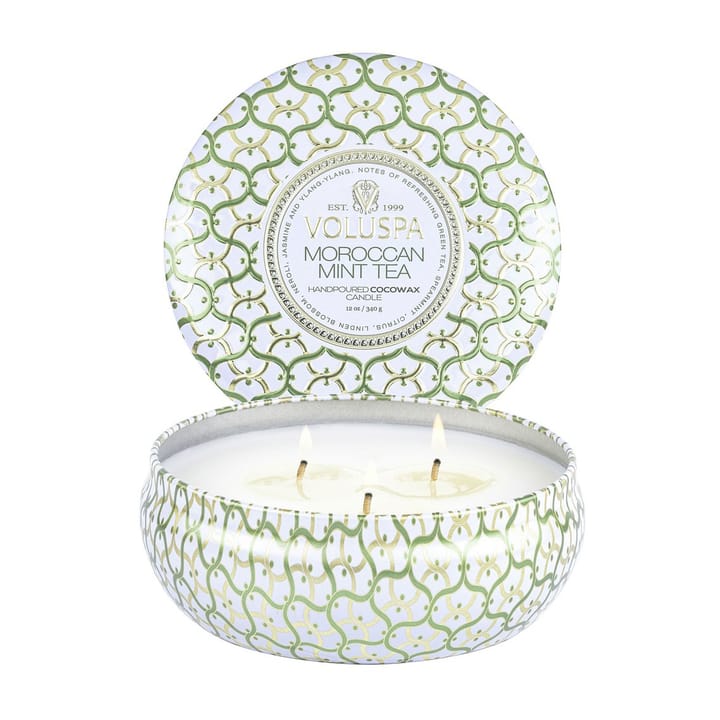 Maison Blanc 3-wick Tin geurkaars 40 uur - Moroccan Mint Tea - Voluspa