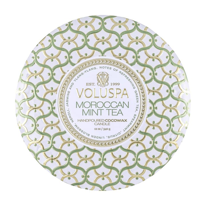 Maison Blanc 3-wick Tin geurkaars 40 uur, Moroccan Mint Tea Voluspa