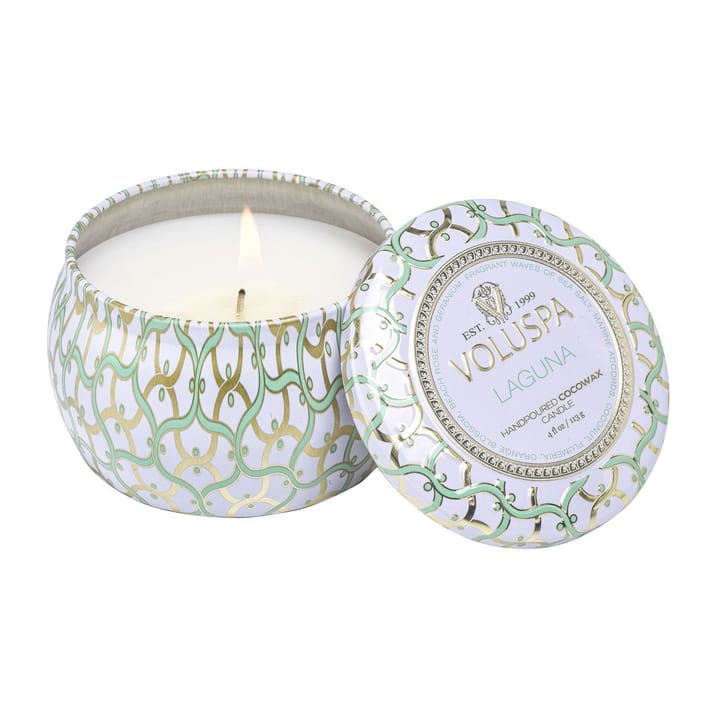 Maison Blanc Mini Tin geurkaars 25 uur, Laguna Voluspa
