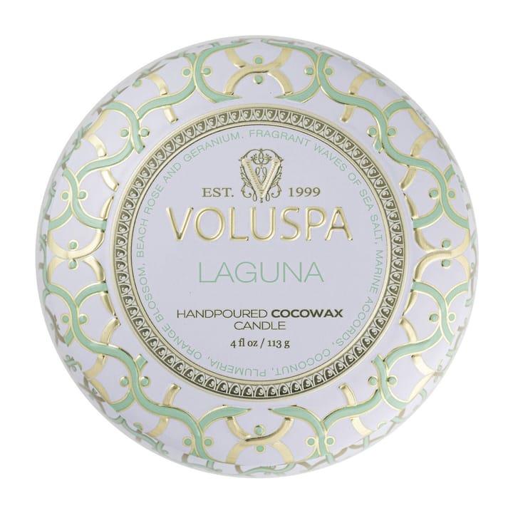 Maison Blanc Mini Tin geurkaars 25 uur, Laguna Voluspa