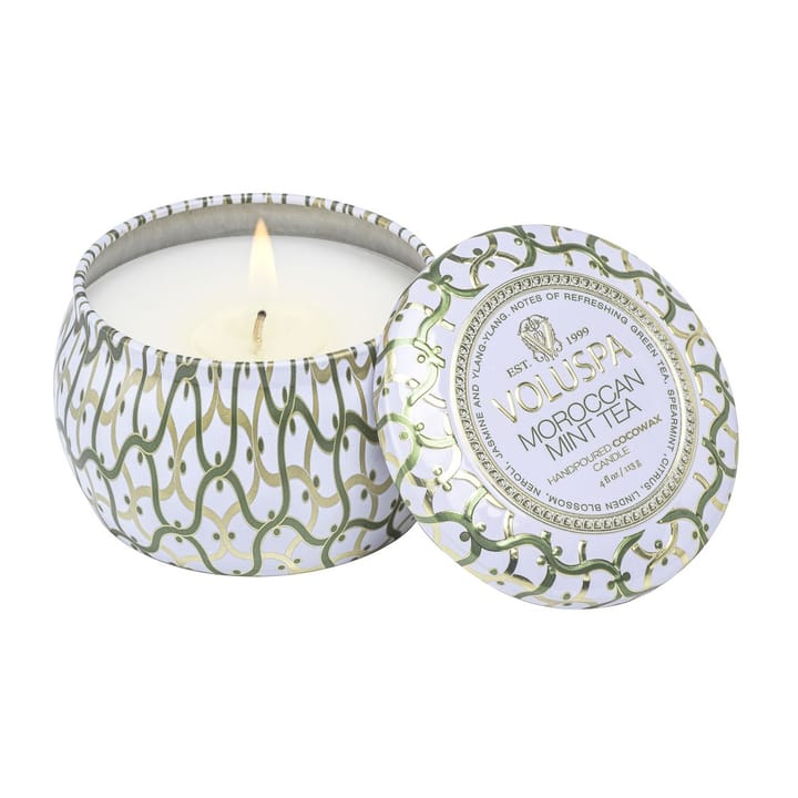 Maison Blanc Mini Tin geurkaars 25 uur, Moroccan Mint Tea Voluspa