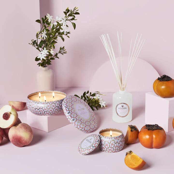 Maison Blanc Mini Tin geurkaars 25 uur, Saijo Persimmon Voluspa