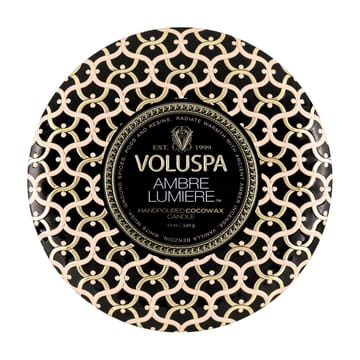 Maison Noir 3-wick Tin geurkaars 40 uur - Ambre Lumiere - Voluspa