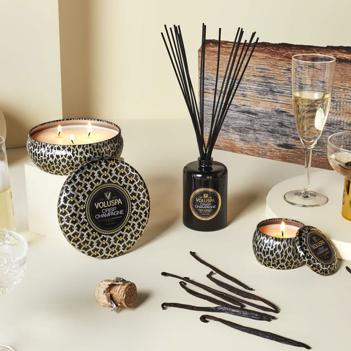 Maison Noir 3-wick Tin geurkaars 40 uur, Crisp Champagne Voluspa