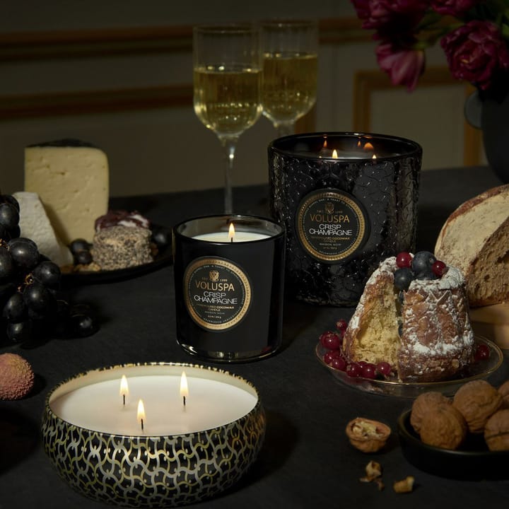 Maison Noir 3-wick Tin geurkaars 40 uur, Crisp Champagne Voluspa