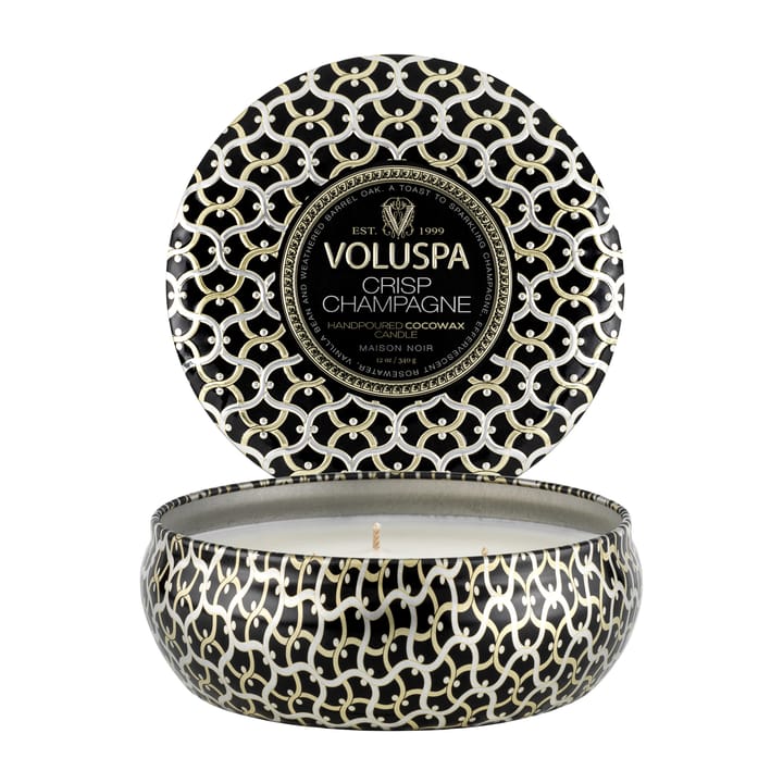 Maison Noir 3-wick Tin geurkaars 40 uur - Crisp Champagne - Voluspa