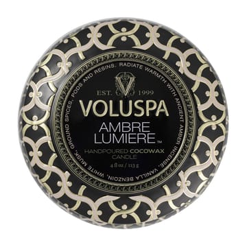 Maison Noir Mini Tin geurkaars 25 uur - Ambre Lumiere - Voluspa