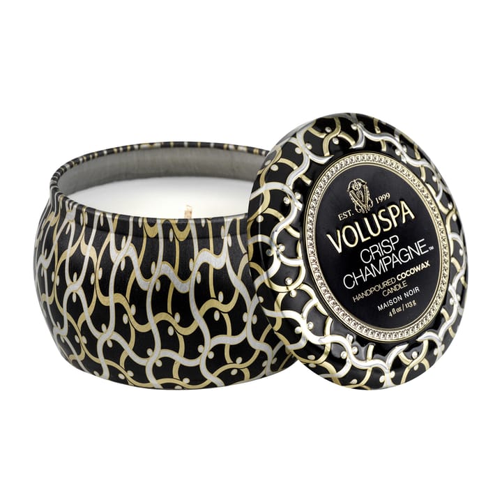 Maison Noir Mini Tin geurkaars 25 uur - Crisp Champagne - Voluspa