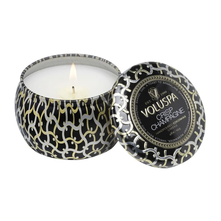 Maison Noir Mini Tin geurkaars 25 uur, Crisp Champagne Voluspa