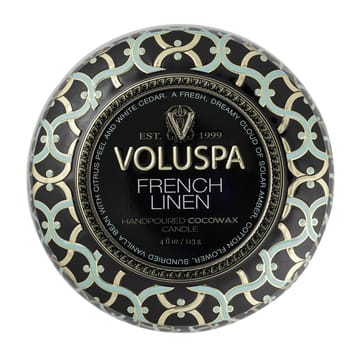 Maison Noir Mini Tin geurkaars 25 uur - French Linen - Voluspa