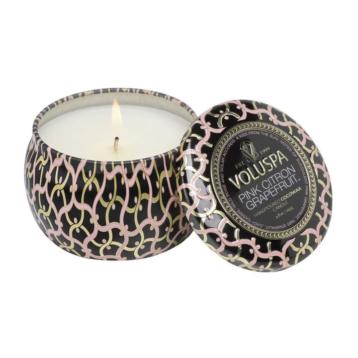 Maison Noir Mini Tin geurkaars 25 uur - Pink Citron Grapefruit - Voluspa