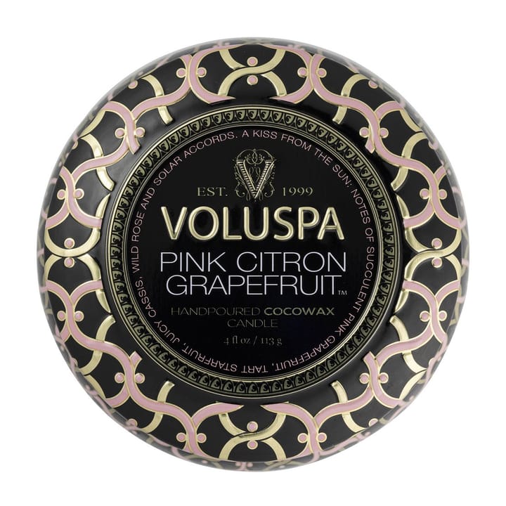 Maison Noir Mini Tin geurkaars 25 uur, Pink Citron Grapefruit Voluspa