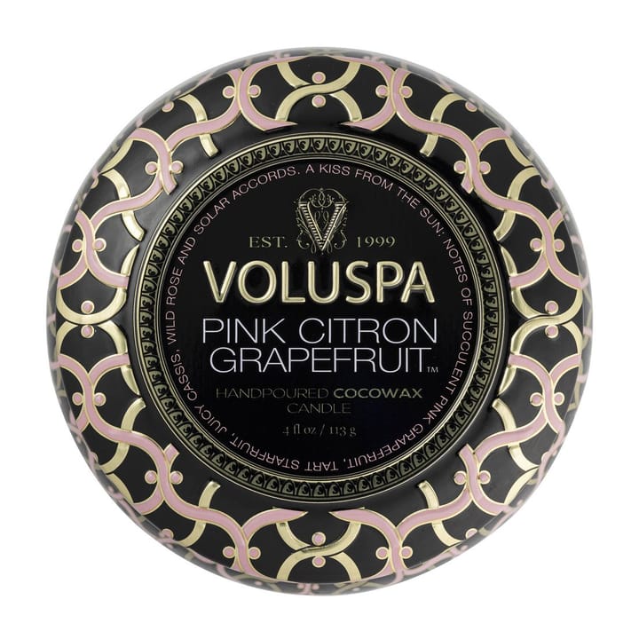 Maison Noir Mini Tin geurkaars 25 uur - Pink Citron Grapefruit - Voluspa