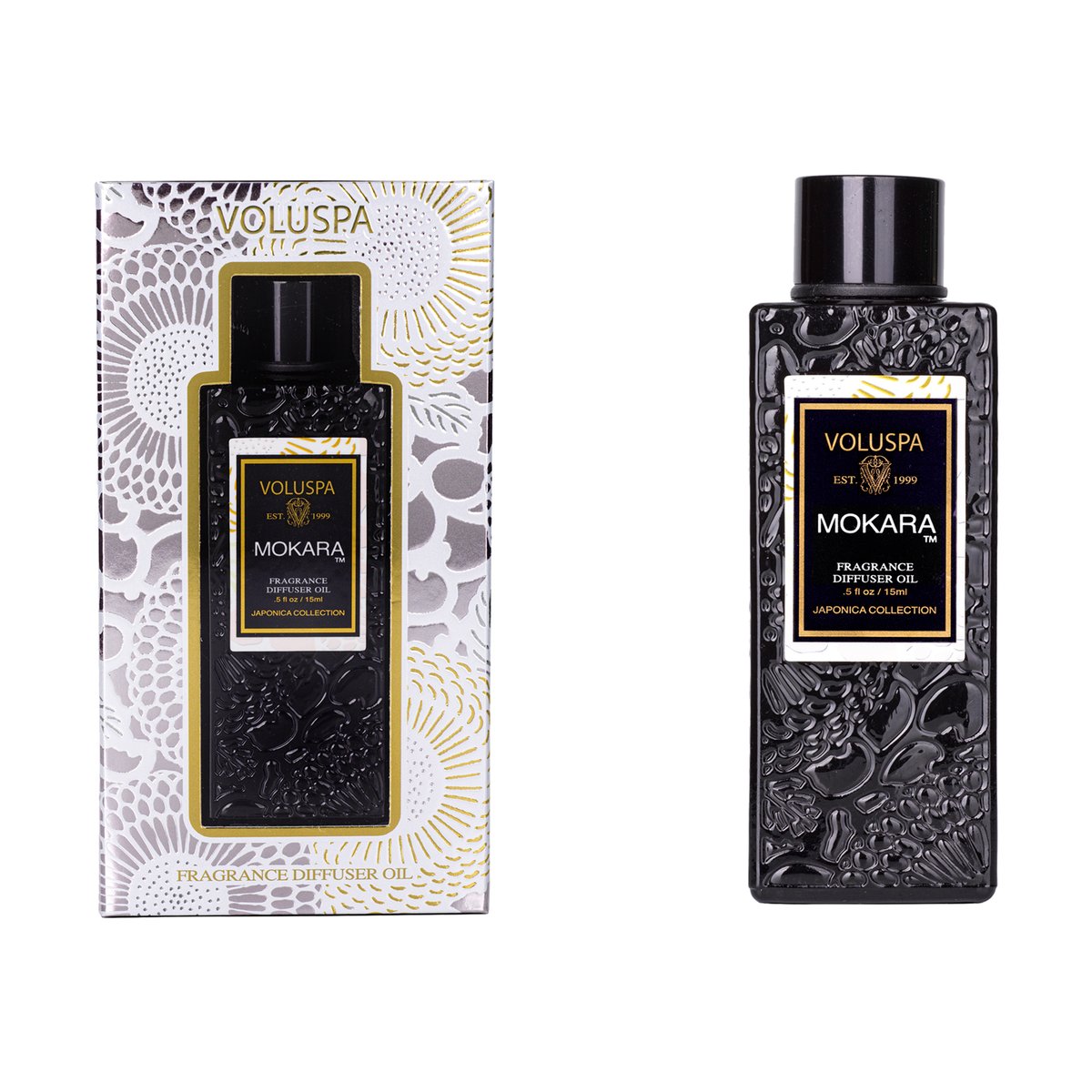 Voluspa Mokara etherische olie 15 ml | Scandinavisch Interieur | Geurkaarsen & aroma diffusers | Zwart