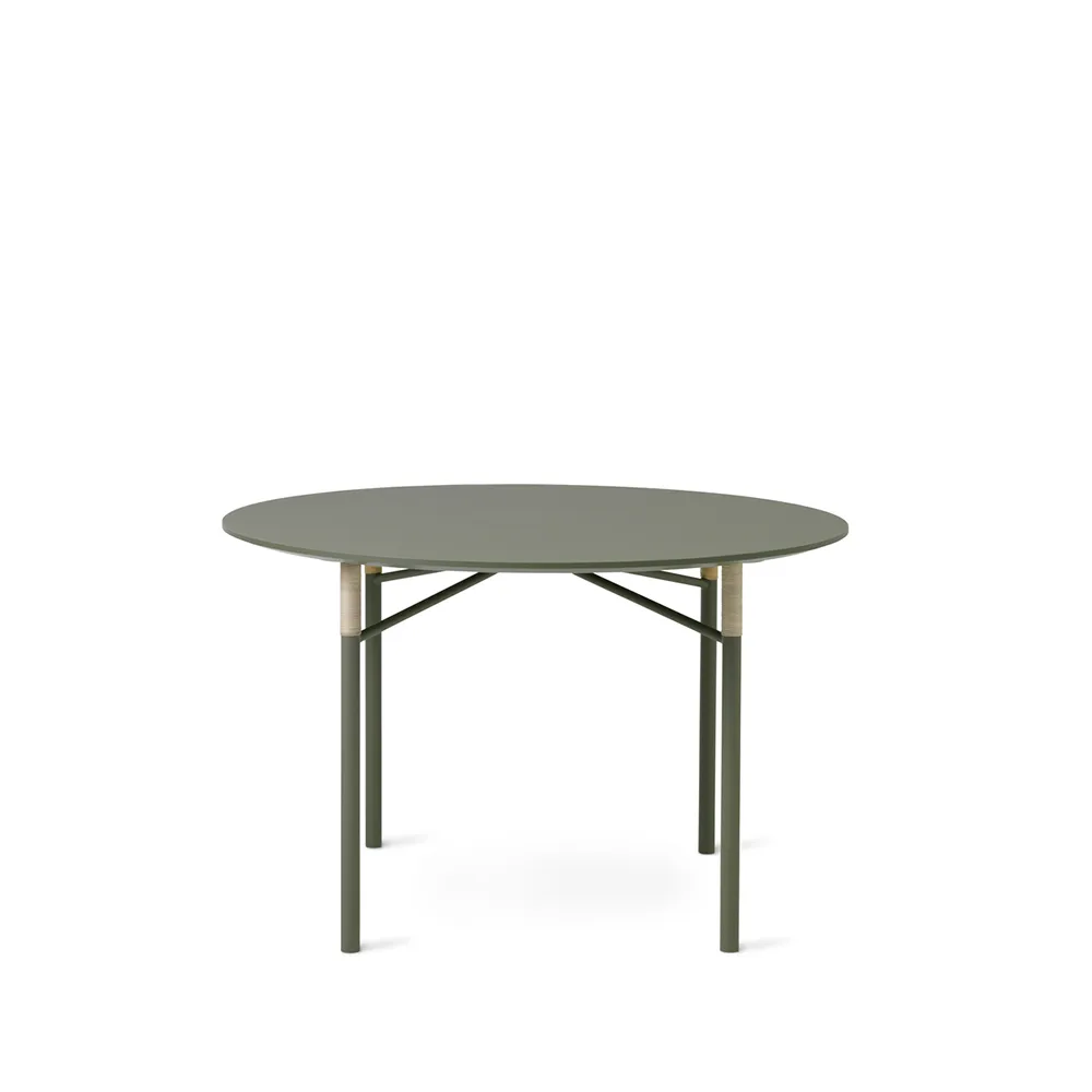 Affinity eettafel, light green, round Warm Nordic