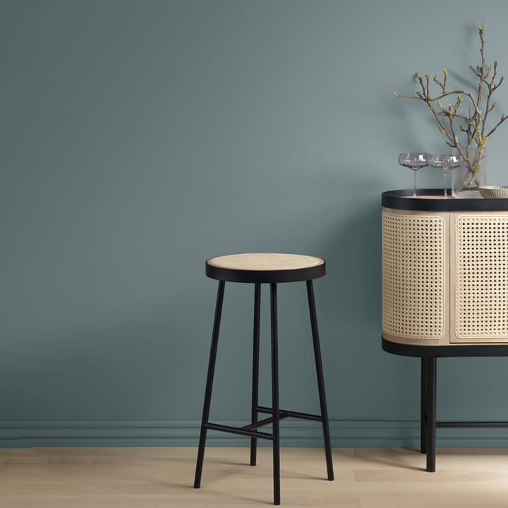 Be My Guest barkruk, rotan, zwart stalen onderstel Warm Nordic