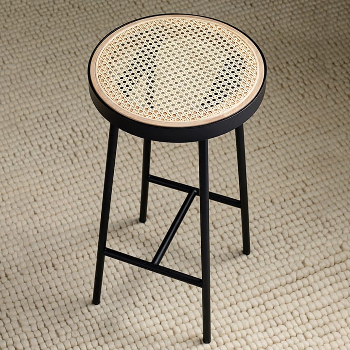 Be My Guest barkruk, rotan, zwart stalen onderstel Warm Nordic