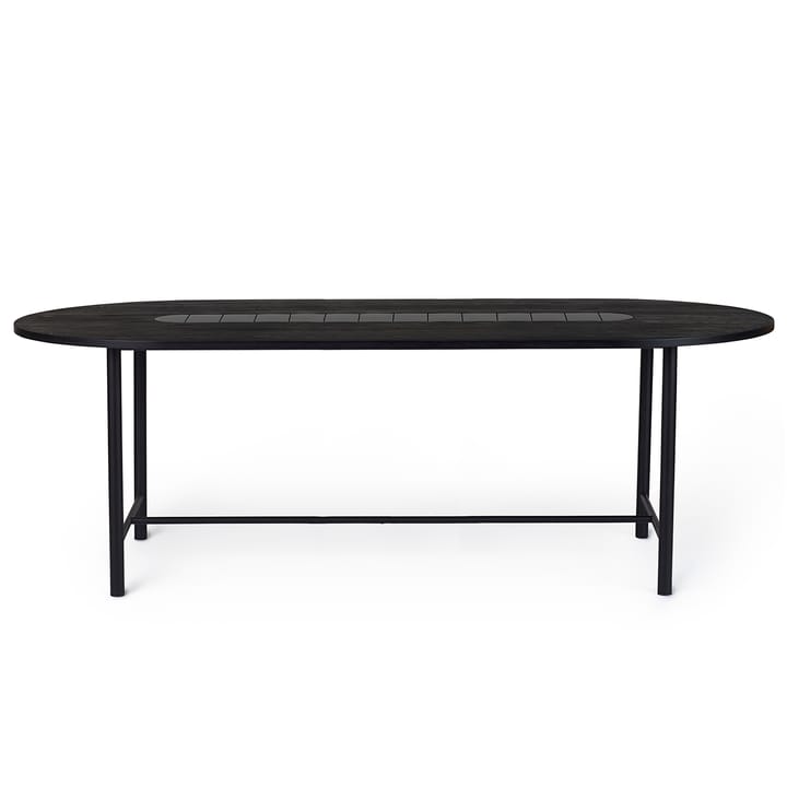 Be My Guest tafel 220 cm - Zwartgeolied eikenhout-zwart - Warm Nordic