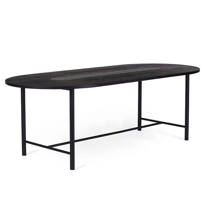 Be My Guest tafel 220 cm, Zwartgeolied eikenhout-zwart Warm Nordic