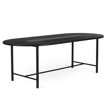 Be My Guest tafel 220 cm - Zwartgeolied eikenhout-zwart - Warm Nordic