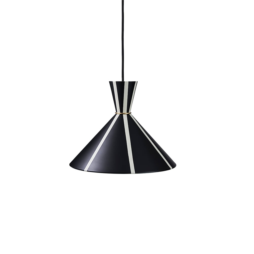 Warm Nordic Bloom hanglamp black noir/warm white, stripe