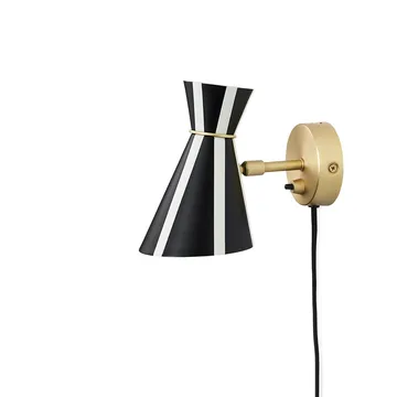 Bloom muurlamp - black noir/warm white, stripe - Warm Nordic