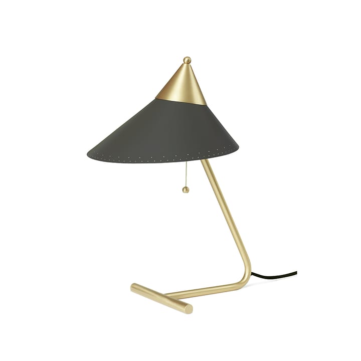 Brass Top tafellamp - charcoal, messing onderstel - Warm Nordic