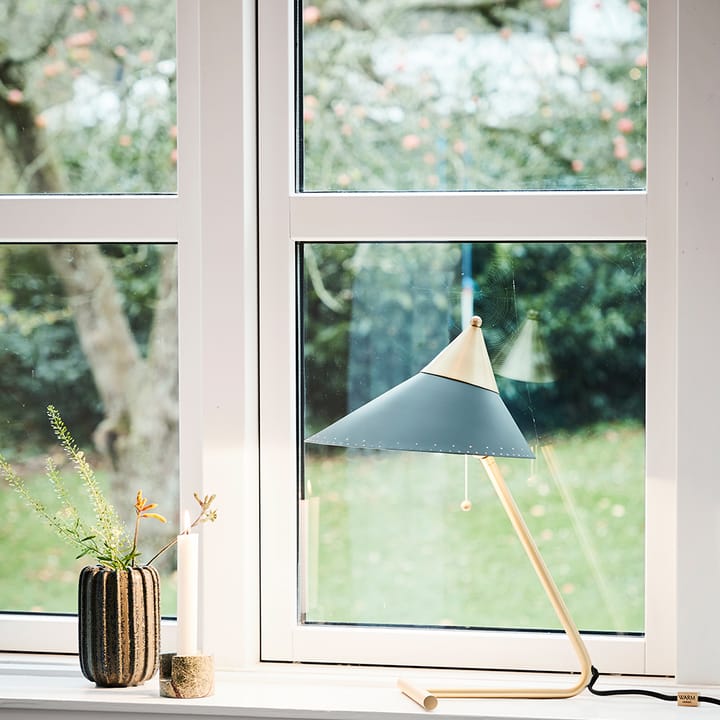 Brass Top tafellamp, warm white, messing onderstel Warm Nordic