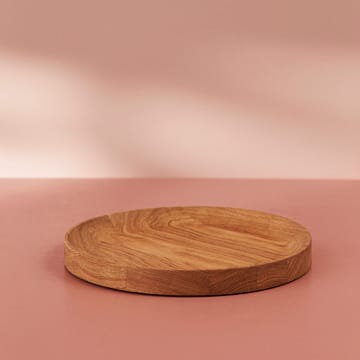 Carved Wood dienblad rond - Eikenhout - Warm Nordic