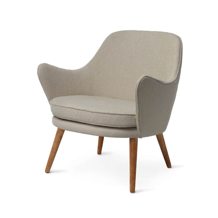 Dwell loungestoel - Barnum 2 sand-poten van gerookt eikenhout - Warm Nordic