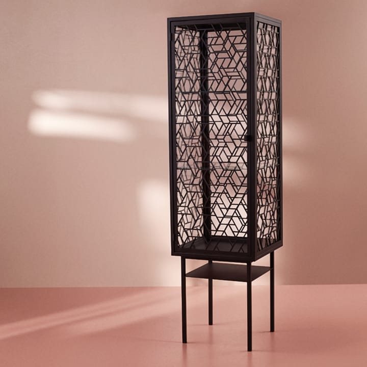 Enigma vitrinekast, zwart Warm Nordic