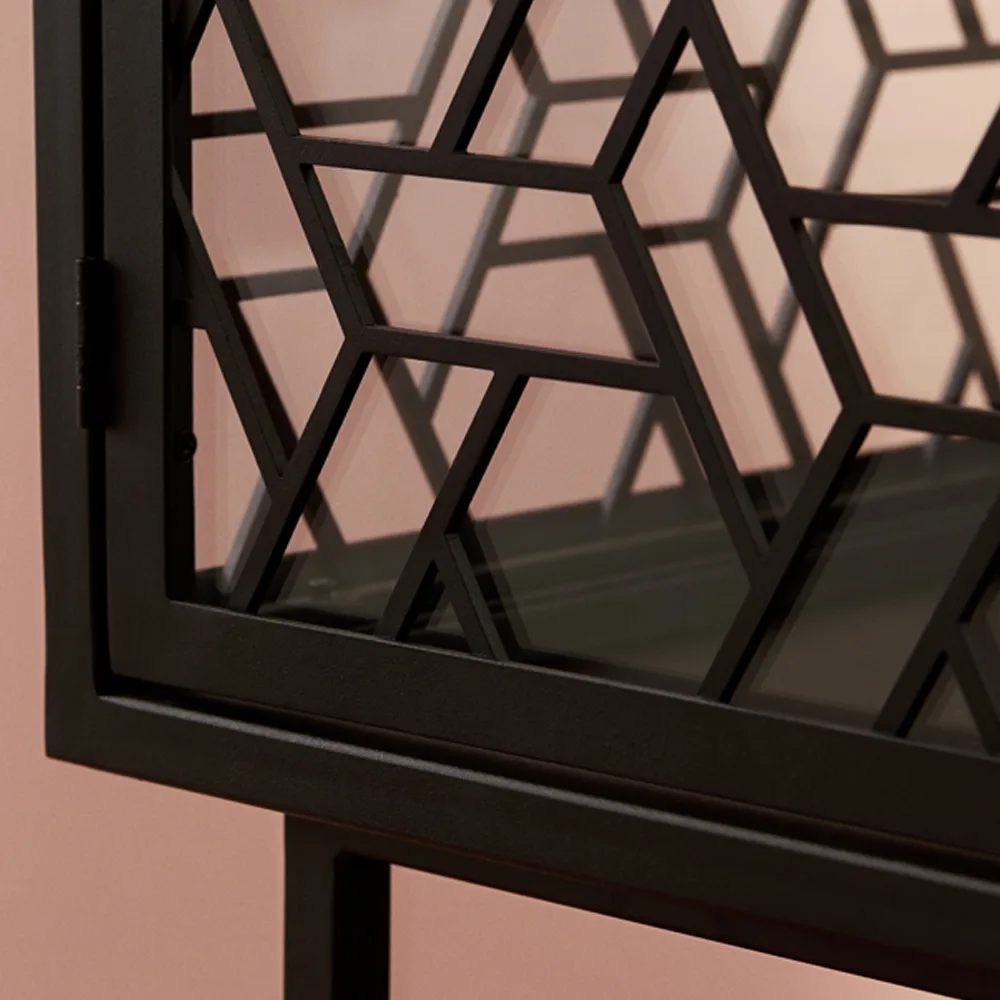 Enigma vitrinekast, zwart Warm Nordic