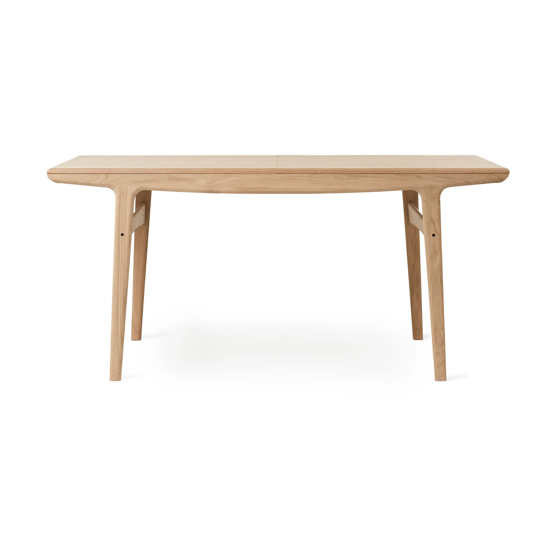 Evermore eetkamertafel incl. 2 verlengplaten van 45 cm, Natuurlijk eiken, 160 cm Warm Nordic