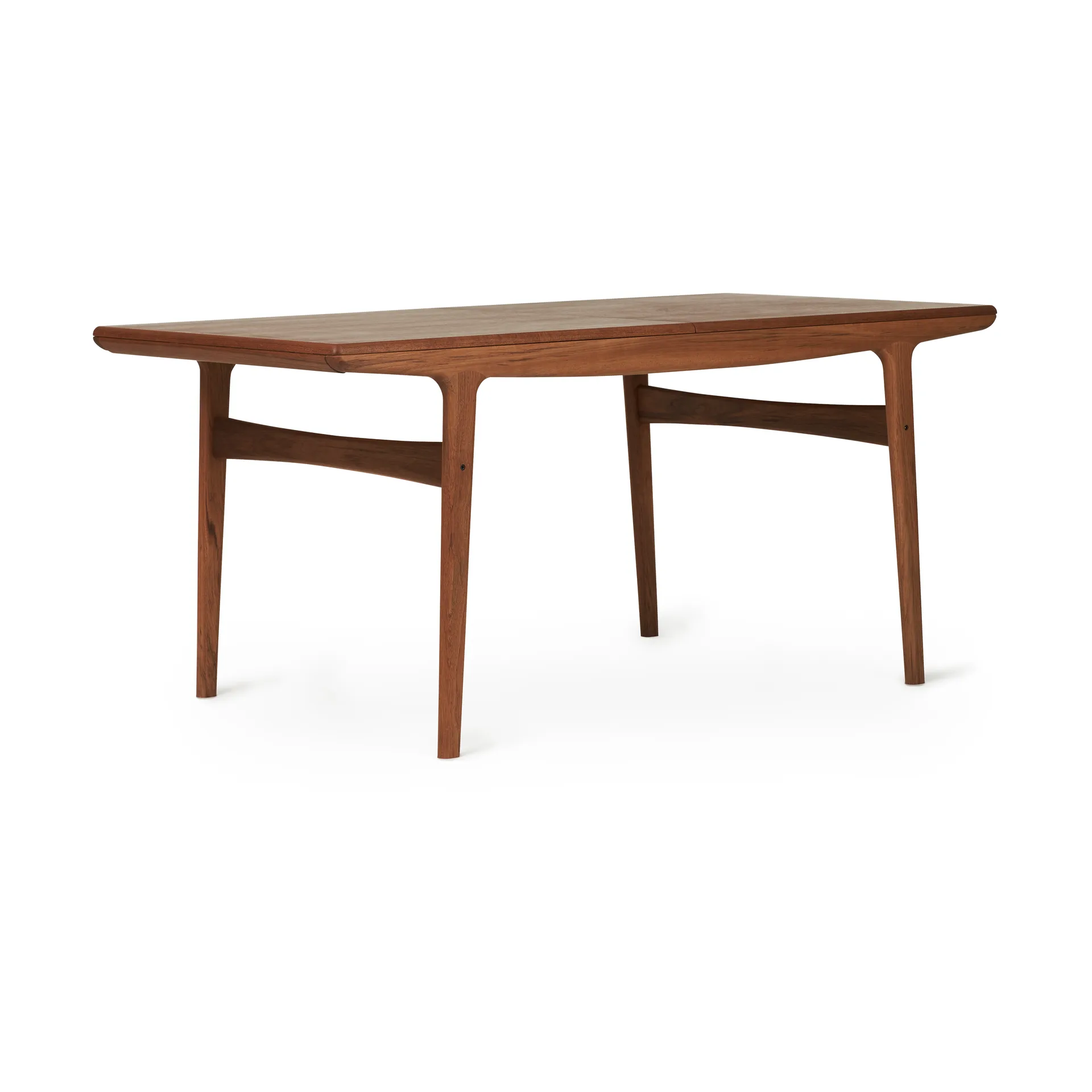 Evermore eetkamertafel incl. 2 verlengplaten van 45 cm, Teak geoliede eik, 160 cm Warm Nordic