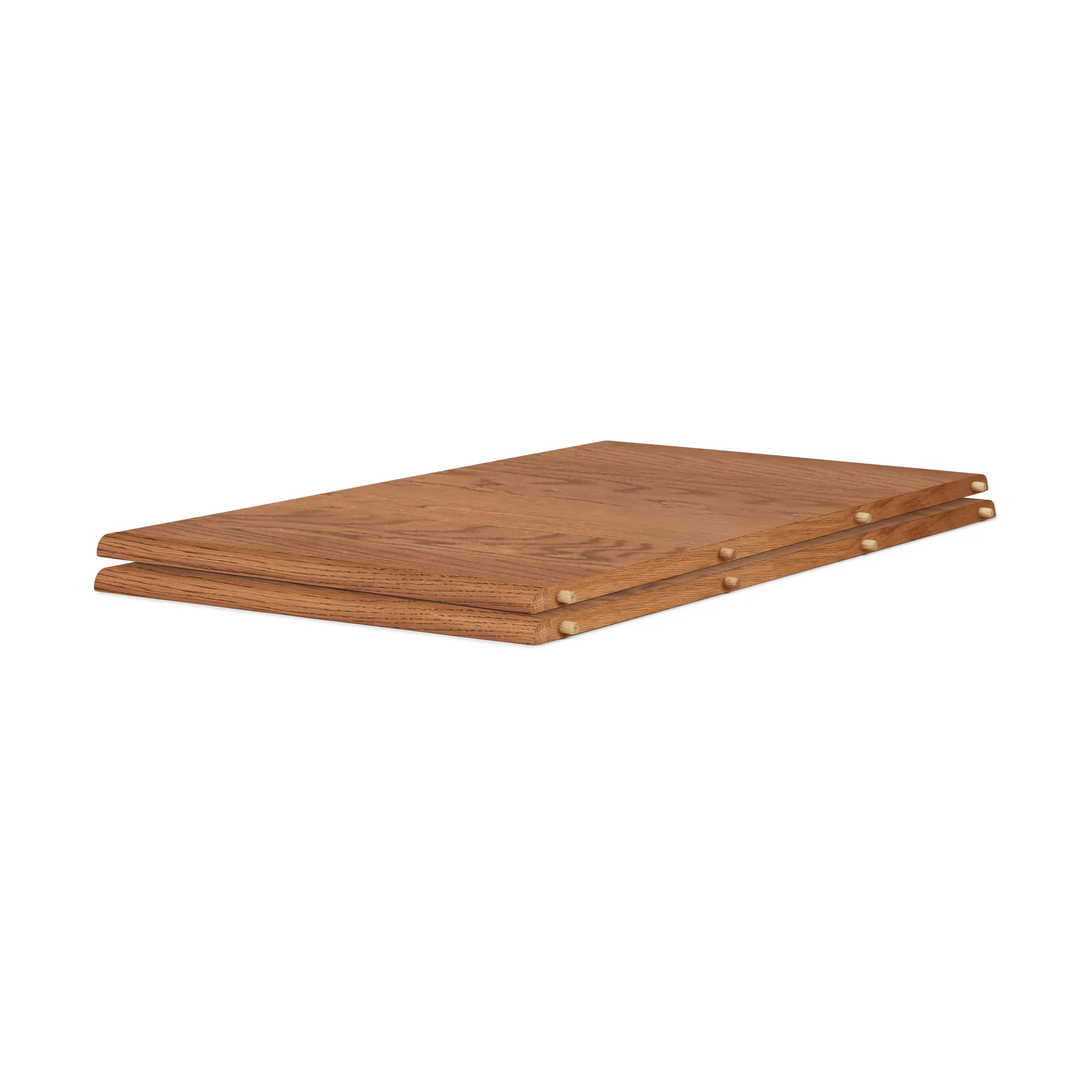 Evermore eetkamertafel incl. 2 verlengplaten van 45 cm, Teak geoliede eik, 160 cm Warm Nordic