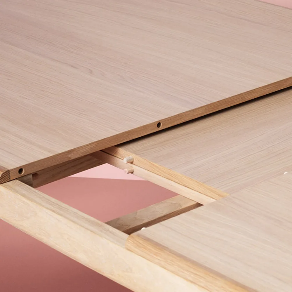 Evermore eettafel, eikenhout witgeolied, 160 cm Warm Nordic