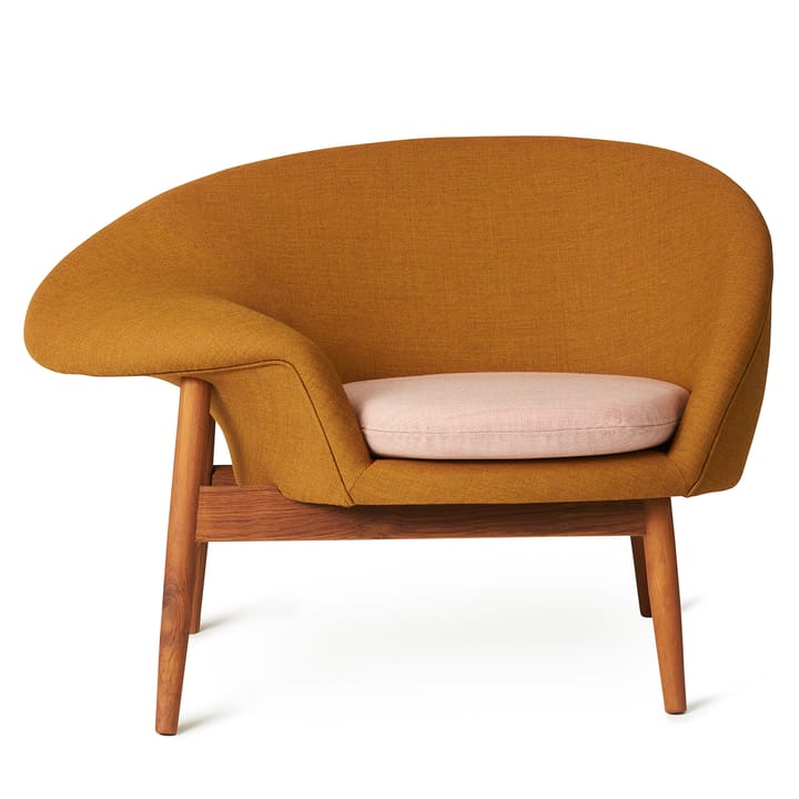 Fried Egg fauteuil - Dark ochre-pale rose - Warm Nordic