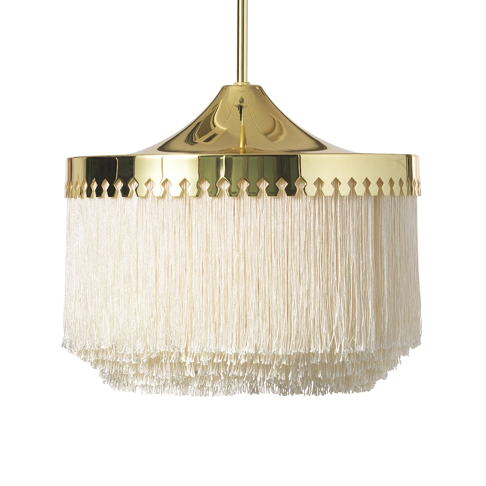 Warm Nordic Fringe hanglamp cream white, groot