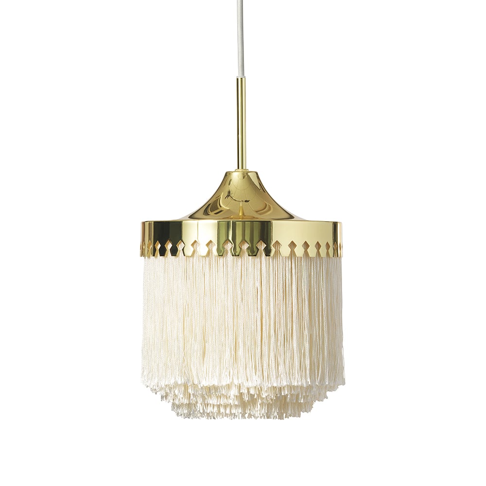 Warm Nordic Fringe hanglamp cream white, klein